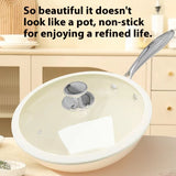 Household Portable Pebble Ceramic Stir Fry Non Stick Pan